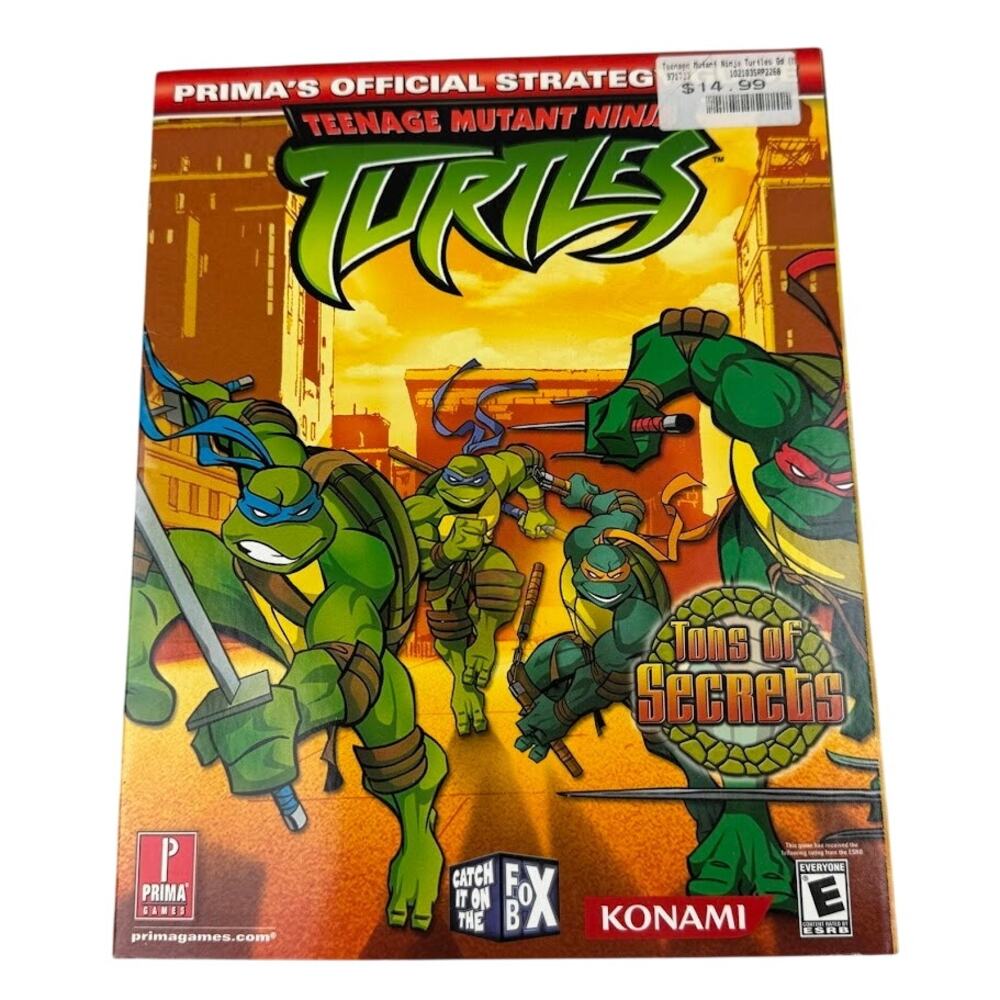 Teenage Mutant Ninja Turtles Strategy Guide (2003) Prima Games GC/PS2/Xbox/GBA